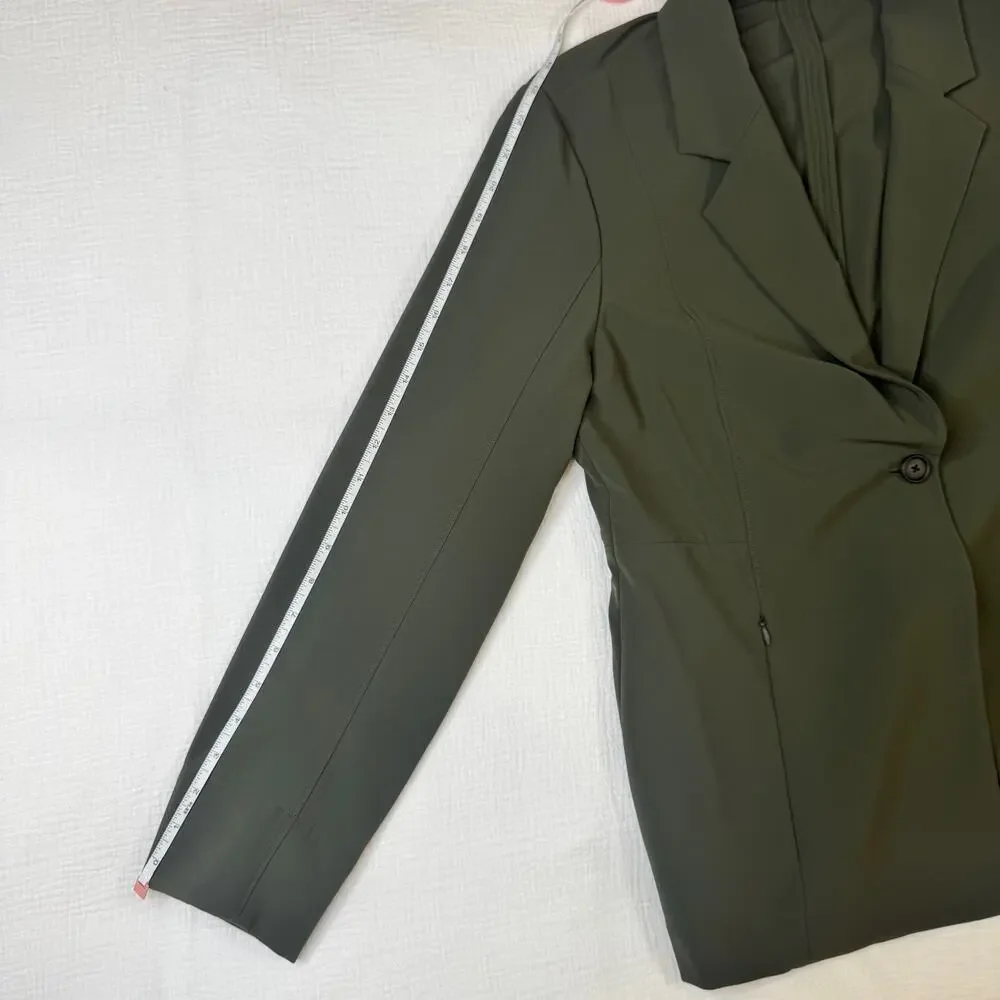 MM LaFleur Moreland OrigamiTech Jacket Olive Green Women's 12 Pockets Gorpcore - Picture 14 of 16